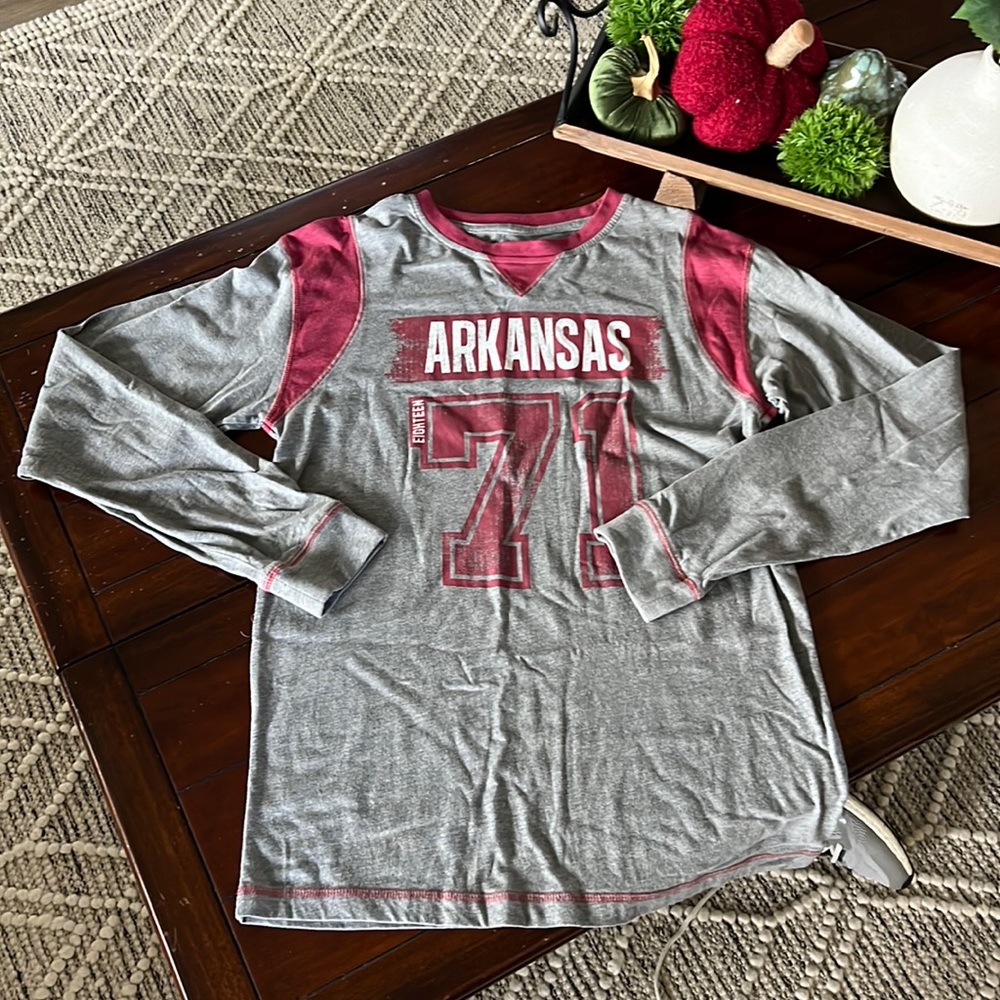 Like new University of Arkansas UARK long sleeved t-shirt size M